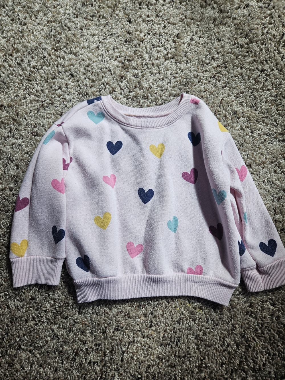 Garanimals Pink Heart Pullover Sweatshirt